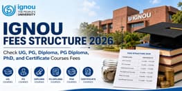 IGNOU Fees Structure 2026